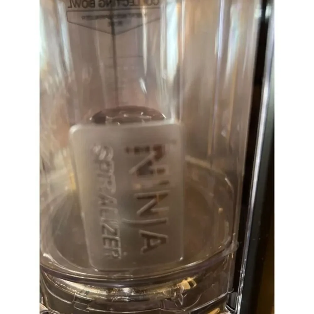 Ninja Blender Spiralizer Bowl‎ Collecting Bowl and Feed Chute